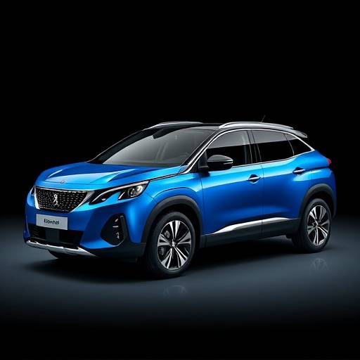 Peugeot 3008 - Diseño elegante, color azul, tecnología avanzada.